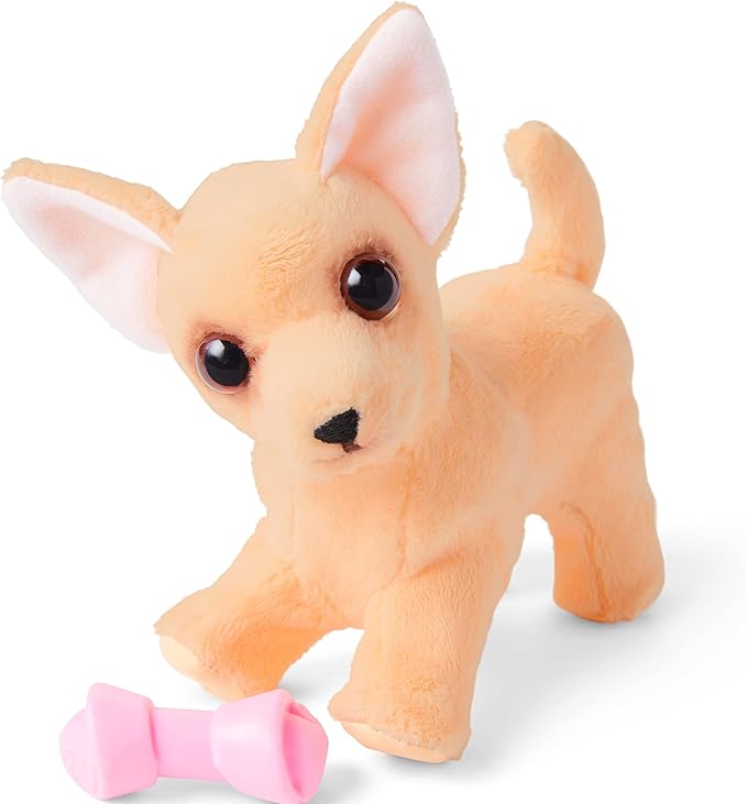 American Girl Barker Posey Tan Dog for 18-inch Dolls plus Pet Accessories