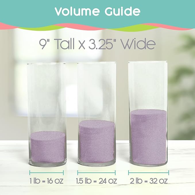 Sandsational Sparkle Lilac Unity Sand -1.5 LB (22 oz), Light Colored Sand for Weddings, Vase Filler, Home Décor, Craft Sand, Aquarium Sand, and More