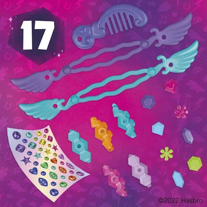 My Little Pony Toys: Make Your Mark Sunny Starscout Ribbon Hairstyles, 6-Inch Orange Pony Toy, Toys for 5 Year Old Girls and Boys and Up, with Hair Styling Accessories