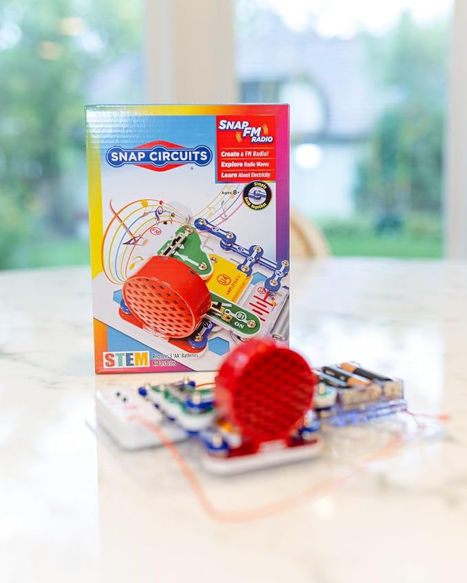 Elenco STEM Toy Radio KIT | for Kids 8+ yrs | Electronics KIT | Science KIT for Kids | DIY STEM KIT | SNAP Circuits STEM