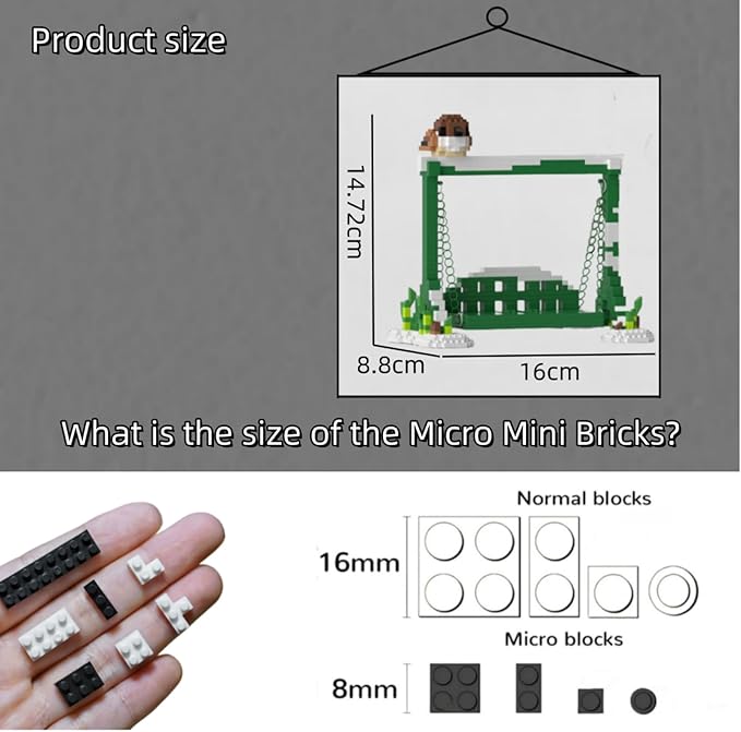 QMEAKMONY Mini Building Blocks Panda Sets Cute Micro Mini Panda Building Bricks for Adults Micro Nano Bricks Perfect Party Favors for Teenagers. (480 PCS)