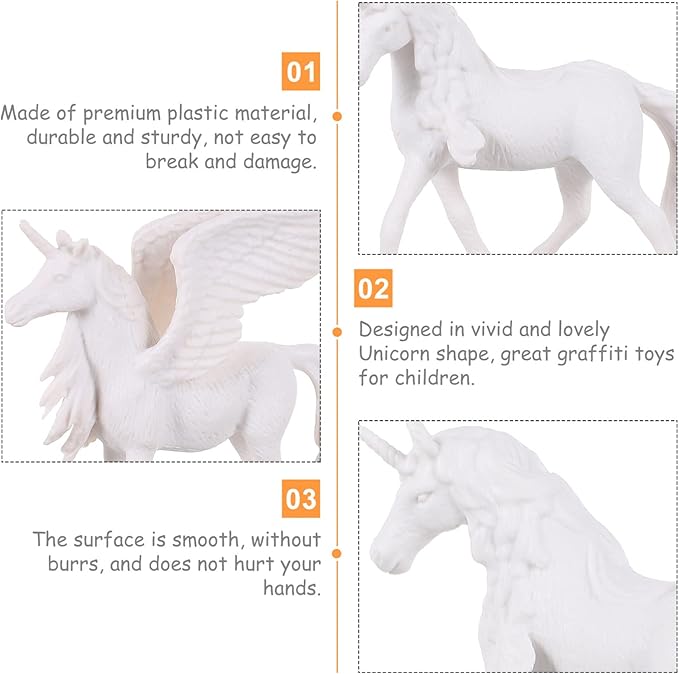 Paint Your Unicorn Set DIY Painting Unicorn Kit Unicorn Party Favor Decorate and Drawing 3D Toys for Kids Girl Toys Art and Craft Set…