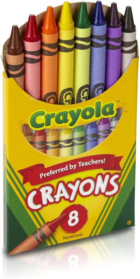 Crayola Classic Color Pack Crayons, Tuck Box, 8 Colors