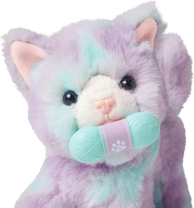 American Girl Truly Me 18-inch Doll Pet Purrpley Pink Kittycat with Magnetic Mouth to Hold Her Yarn Toy, For Ages 6+