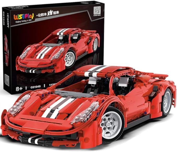 WISEPLAY Car Building Kits for Adults and Kids - Collectible Car Models Kits to Build for Adults and Kids -Technic Set 1:12 Scale 1126 Pieces - Great Birthday Gift for Adults, Teenagers and Kids