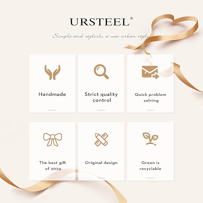 Ursteel Colorful Initial Cute Necklaces for Girls - Trendy Beaded Choker Necklace for Women Teen Girl, Handmade Letter Necklace Gifts for Women Girls Jewelry