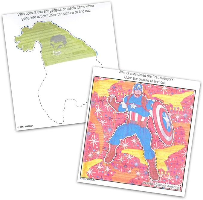 Marvel Avengers Imagine Ink Coloring Book with Mess-Free Marker and Stickers (No Mess Coloring Book for Kids Toddlers)