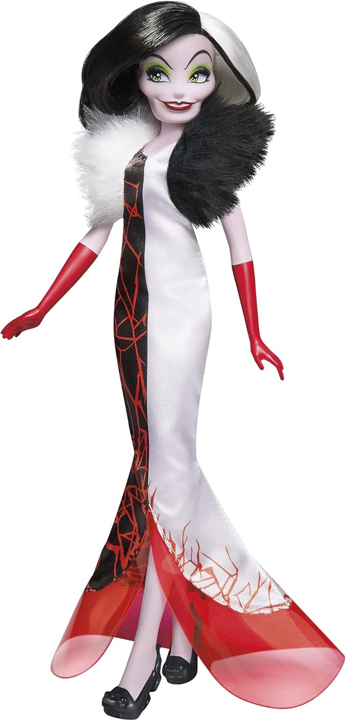 Disney Princess Villains Black and Brights Collection, Fashion Doll 4 Pack, Disney Villains Toy for Kids 5 Years Old and Up