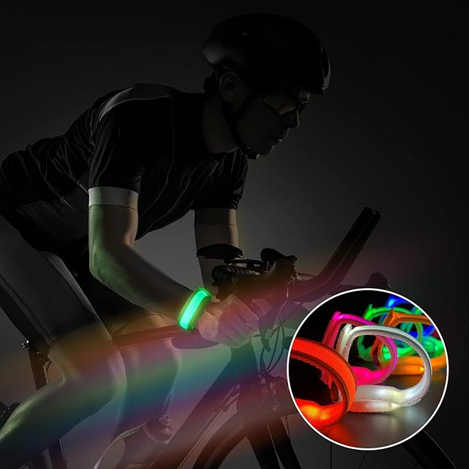 16pcs LED Light Up Bracelets Glow Flashing Wristbands Glow in The Dark Party Supplies for Wedding, Raves, Concert, Camping,Sporting Events, Party