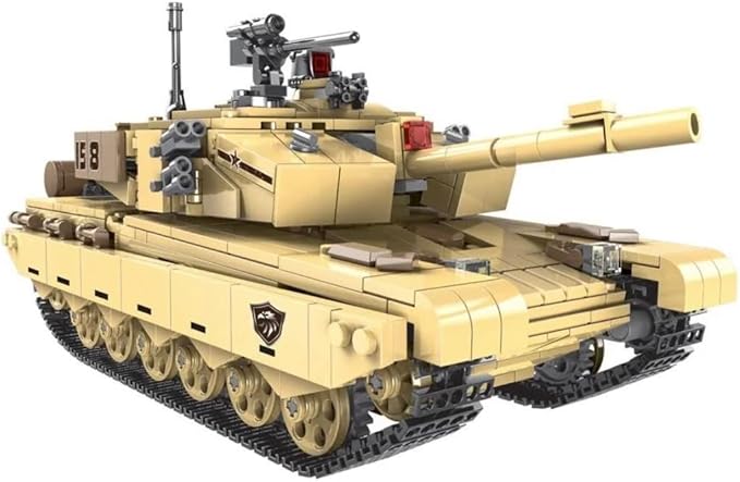 General Jim's Type 99 Main Battle Tank Building Block Alternative Bricks Set, 1,340 Pieces – Realistic Design with Rotating Turret, Moving Cannon, and Functional Suspension