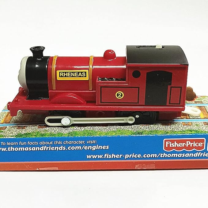 wltk Motorized Red rheneas Train Engine Toy Set, Battery-Powered Train’s Friend Toy Set ，Toddlers Train Toys for Age 3 4 5 6 7 8 Kids Boys Girls (Red rheneas)