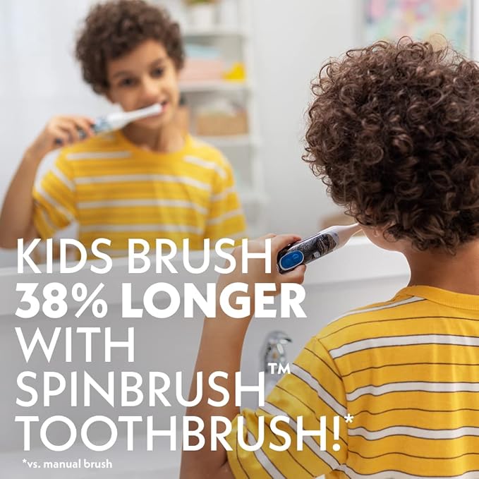 Arm & Hammer Kid’s Spinbrush Spiderman Powered Toothbrush, 1 Count (Pack of 2)