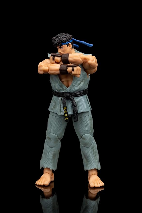 Street Fighter II 6" Ryu (Player 2) Action Figure, Toys for Kids and Adults