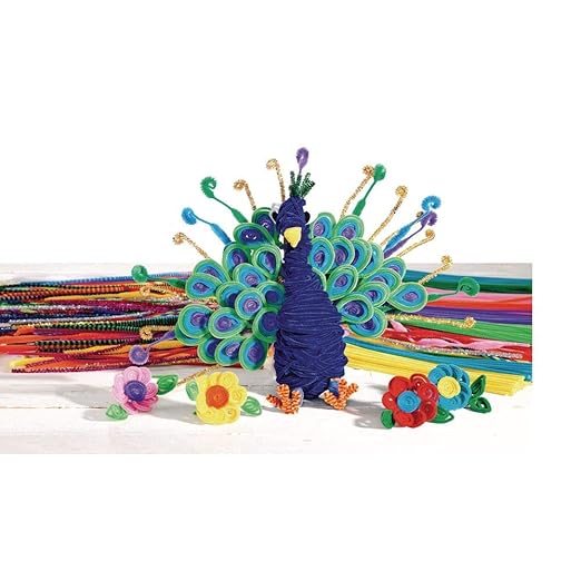 Colorations Orange Chenille Stem Pipe Cleaners, Pack of 100, Arts & Crafts, Decorating, STEM, Single Color, Activities for Kids, Crafting, Straw Cleaner, DIY (IPCOR)