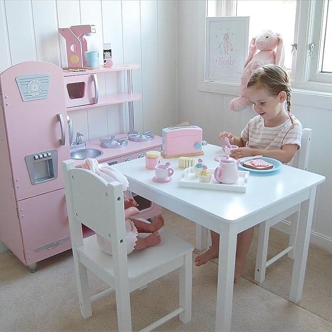 KidKraft Children's Pastel Coffee Set - Role Play Toys for The Kitchen, Play Kitchen Accessories, Gift for Ages 3+