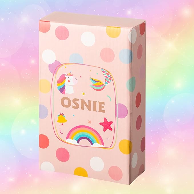 OSNIE Mermaid DIY Bead Jewelry Making Kit for Kids Girls with Jellyfish Shark Heart Starfish Shell Sailboat Pearl Charms Beads for Bracelets Rings Necklaces Creativity Beading Kits Art Craft, 400Pcs+