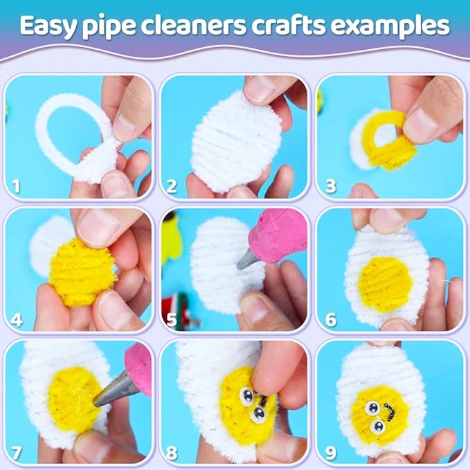 Praisebank 1000pcs Red Pipe Cleaners, Pipe Cleaners, Pipe Cleaners for Crafts.