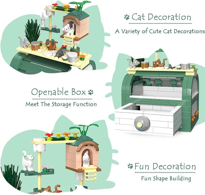 DIY Jewelry Storage Box Gift Box Building Blocks Toy Set, Mini Blocks Ring Box Building Set, Home Decoration Best Gift for Gilrs 495PCS