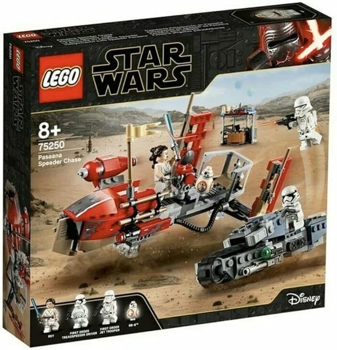 LEGO Star Wars: The Rise of Skywalker Pasaana Speeder Chase 75250 Hovering Transport Speeder Building Kit with Action Figures (373 Pieces)