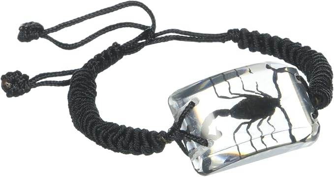 REALBUG Black Scorpion Bracelet, Clear, 10 inches