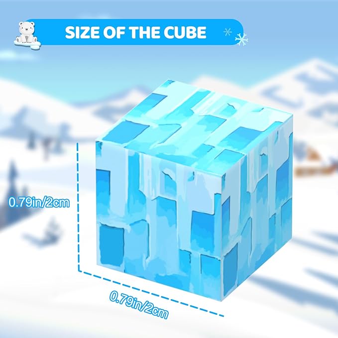 Magnetic Blocks 110PCS with 6 Animal Toys, Snow World Building Blocks Set, Toys for Boys & Girls Age 4-6,5-7,6-8, Stacking Building Toys for Toddlers & Kids 3+