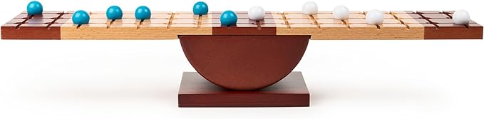 Rock Me Archimedes, Balancing Strategy Puzzle Marbles Family Board Game Retro STEM Learning Educational Toy, for Adults and Kids Ages 8 and up