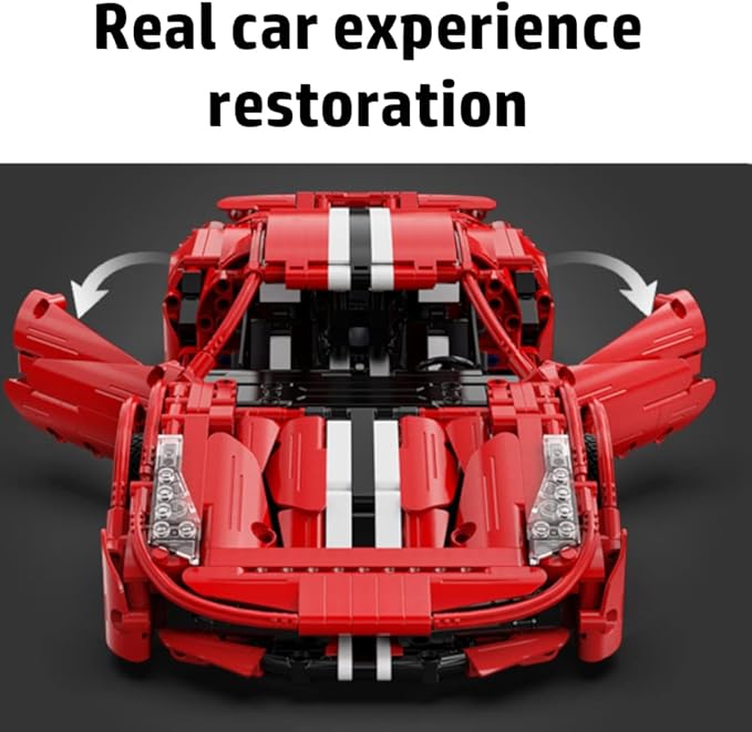 WISEPLAY Car Building Kits for Adults and Kids - Collectible Car Models Kits to Build for Adults and Kids -Technic Set 1:12 Scale 1126 Pieces - Great Birthday Gift for Adults, Teenagers and Kids