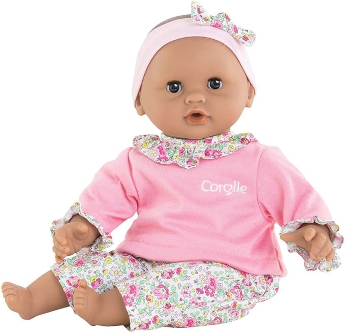 Corolle Bébé Calin Maria Baby Doll - 12" Soft-Body with Sleeping Eyes That Open and Close, Vanilla-Scented - Mon Premier Poupon Collection for Kids Ages 18 Months and up