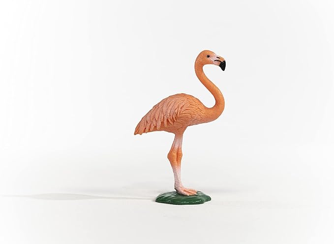 Schleich Wild Life, Bird Animal Toys for Boys and Girls 3 and Above, Pink Flamingo Toy Figurine