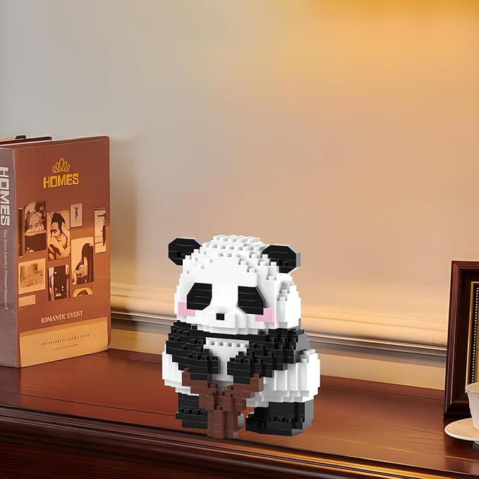 Mini Building Blocks- Standing Panda, Party Favors- Micro Blocks Panda Toy for Kids 6 7 8 9 10+, Mini Blocks Building Sets for Adults, Easter/Birthday for Boys and Girls(509PCS)