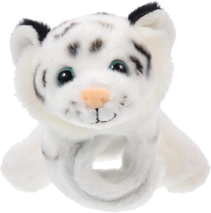jarbins Animal Slap Bracelets Stuffed Animal Tiger Stuffed Animal Plush Slap Bracelets Bulk Kids Toys Wristband for Children Birthday Party Favors