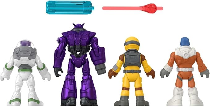 Disney and Pixar Lightyear Toys, Imaginext Buzz Lightyear Mission Multipack Figure Set for Preschool Pretend Play Ages 3-8 Years
