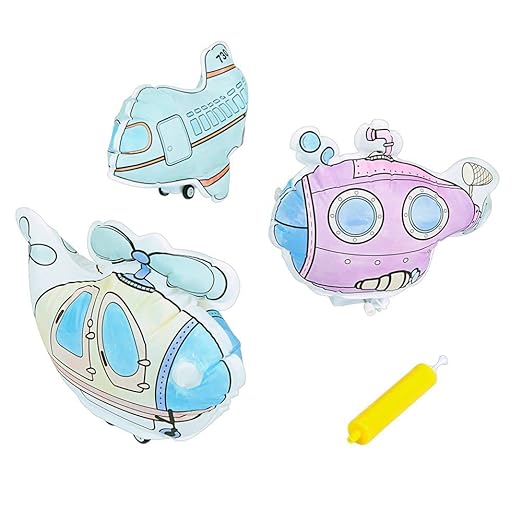 Decorate and Inflate Vehicles Art Craft Kit - Set of 3