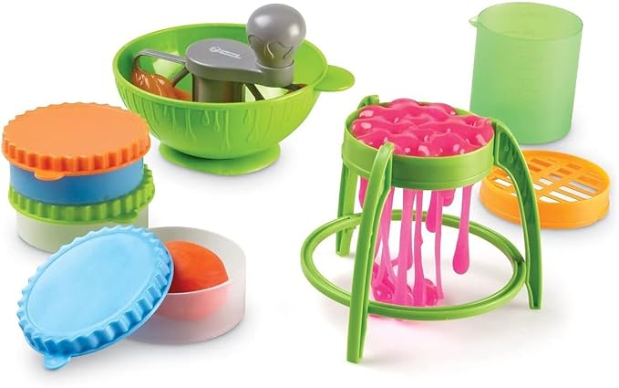 Learning Resources Yuckology Slime Science Set,Early Science Skills, DIY Slime, STEM Skills, Measurement, Color Mixing, Ages 4+