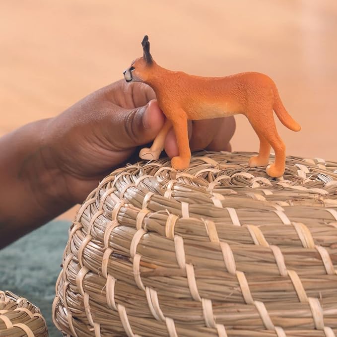 Schleich Wild Life Realistic Female Caracal Toy Figurine - Authentic and Highly Detailed Animal Toy, Durable for Education and Fun Play, Perfect Toy for Boys and Girls, Ages 3+