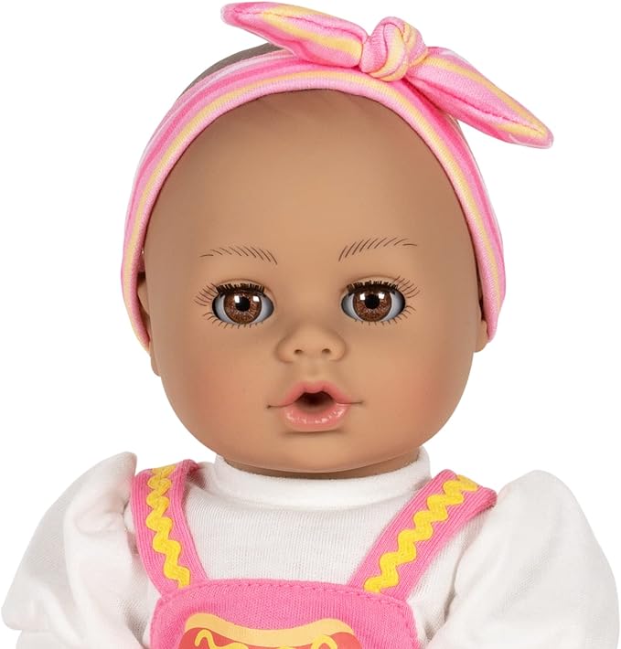 Adora Play Time Babies Collection, 13" Baby Doll with Doll Clothes and Accesories, Made with Sweet Baby Powder Scent, and GentleTouch Vinyl Body, Birthday Gift for Ages 1+ - Hot Diggity Dog