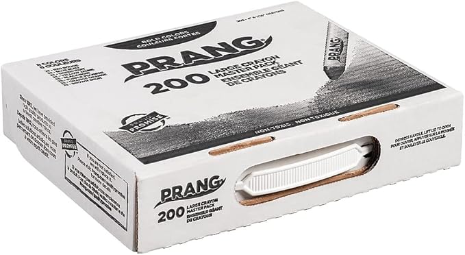 Prang Crayons Master Pack, Large Size, 8 Assorted Colors, 200 Count (32341)