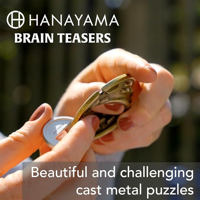 BePuzzled |Cross Hanayama Cast Metal Brain Teaser Puzzle Level 3 Mensa-Rated Puzzles for Kids and Adults Ages 12 and Up