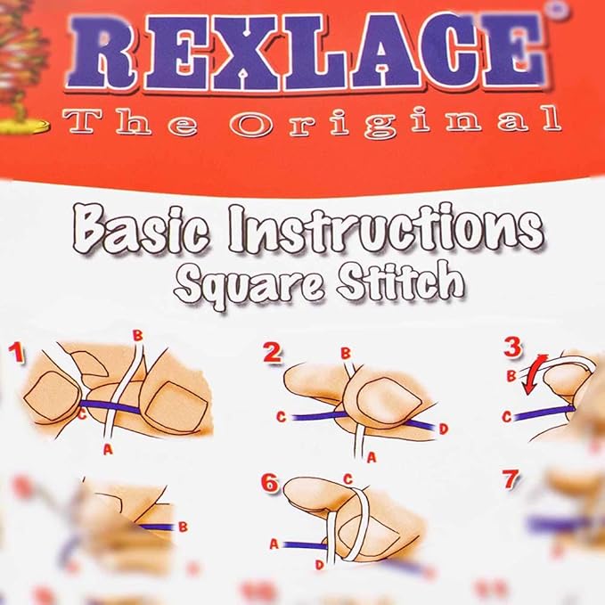 Craft County Neon, Rexlace 6 Pack - 50 Yard - 45 Meter Spools - Non-Toxic Plastic Lacing