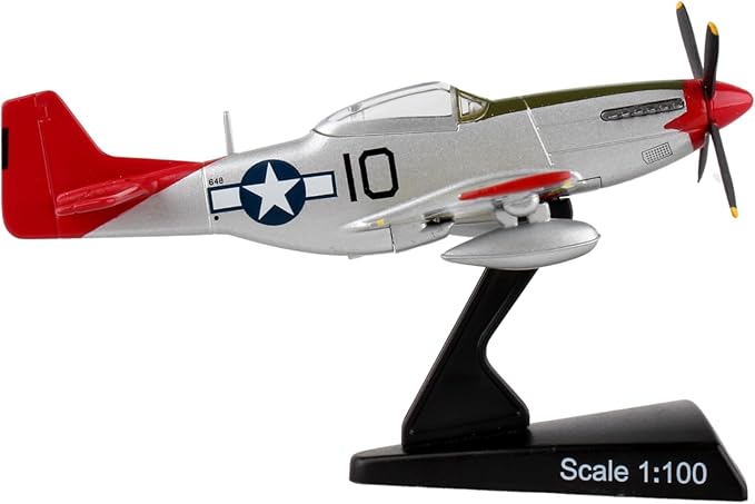 Daron Worldwide Trading P-51 Mustang Tuskegee 1:100 Vehicle, 144 months to 1000 months