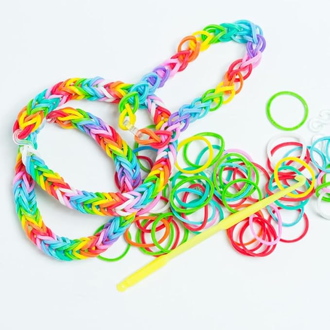 3000PCS Loom Rubber Bands Kit with 75 Clips,5 Hooks, Premium Bracelet Making Kit for Kids Weaving DIY Crafting Gift(Dark Blue)