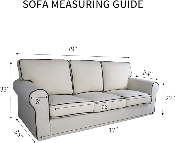 PureFit 100% Dual Waterproof Couch Cover Slipcovers for Couches and Sofas - Stretch Non Slip Fleece Sofa Covers Washable, Leakproof Furniture Protector for Kids, Pets, Dog (Sofa, Camel)