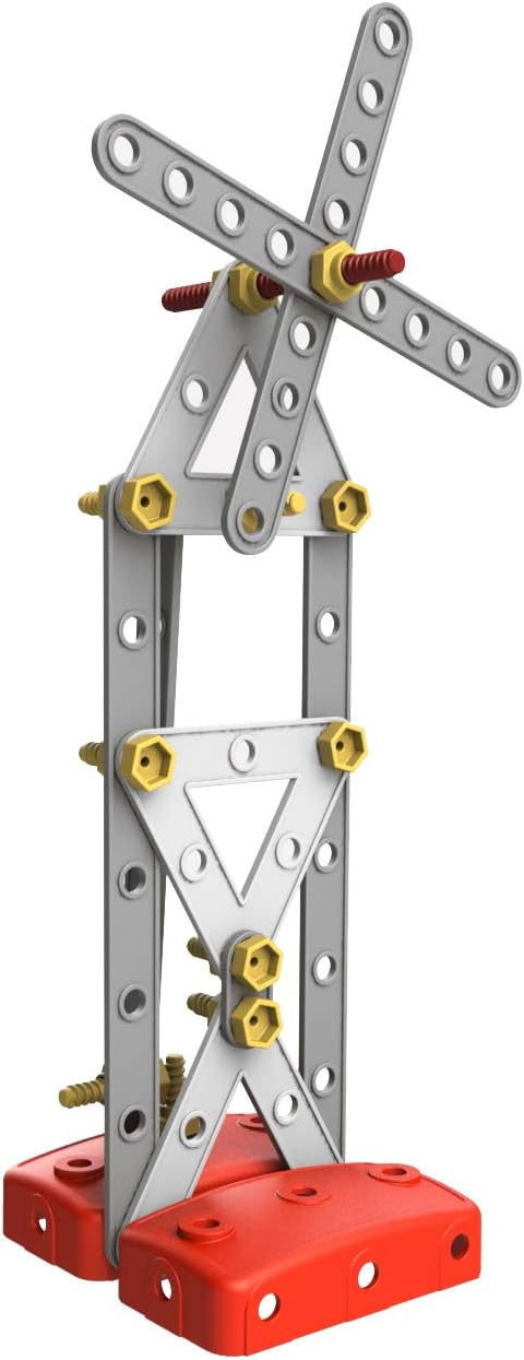 Miniland Educational - Activity Mecaniko Builder Set (191 Pieces) Red/Yellow/Charcoal Color