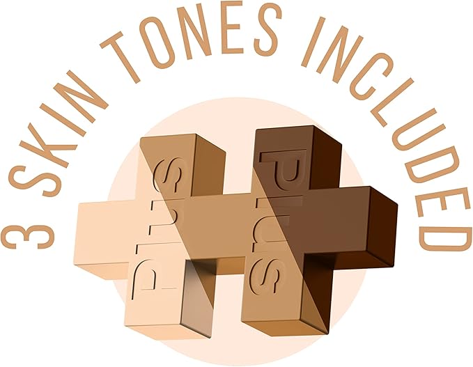 PLUS PLUS 3D Figure Building Block Set, Fun Stem Toys for Kids, 70 Interlocking Pieces - Firefighter Mini Maker Tube