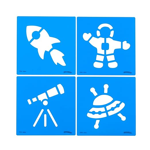 Colorations Space Stencil Set - Set of 12