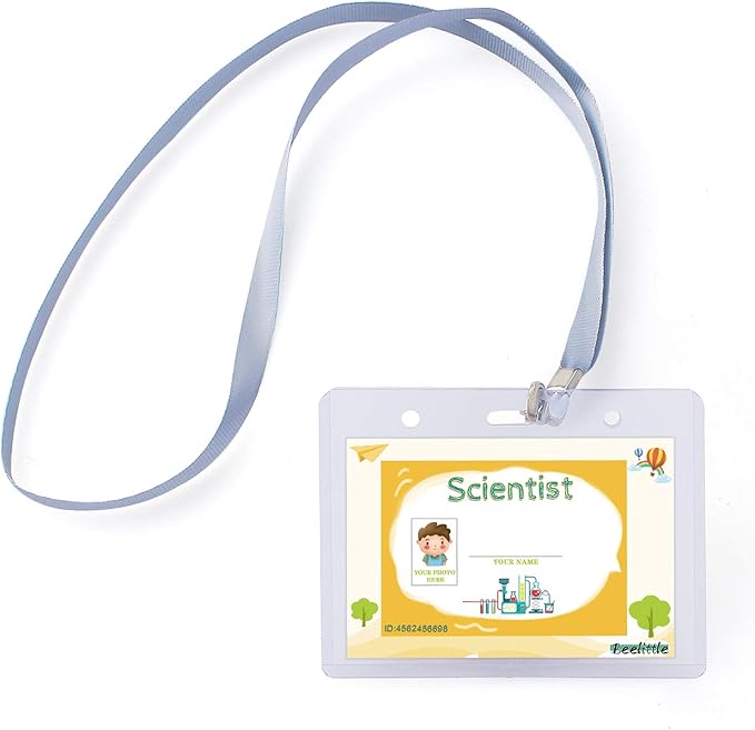 Beelittle Kids Scientist Lab Coat Costume Dress Up with Goggles ID Card Science Experiment Set for Age 3-10