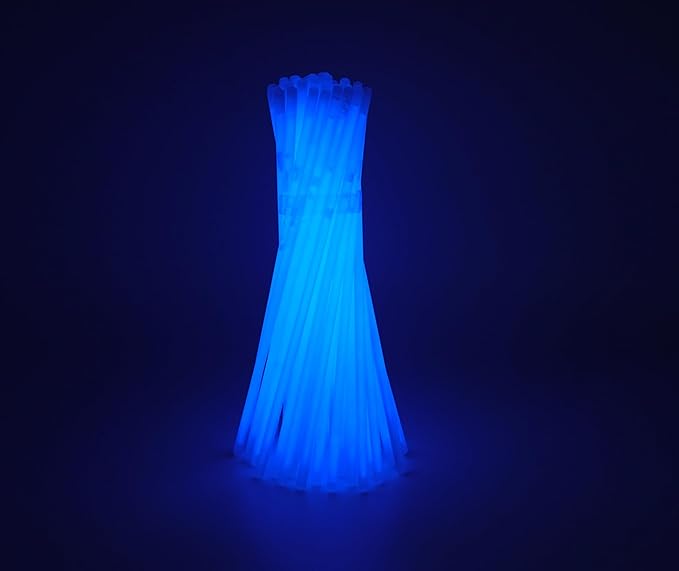 TGXRZX Glow Stick 100PCS, 7.9“, Glow stick bracelet, Glow necklace, use in the dark to make it glow, suitable for concerts, Halloween, Christmas, football parties, birthday party supplies. (Blue)
