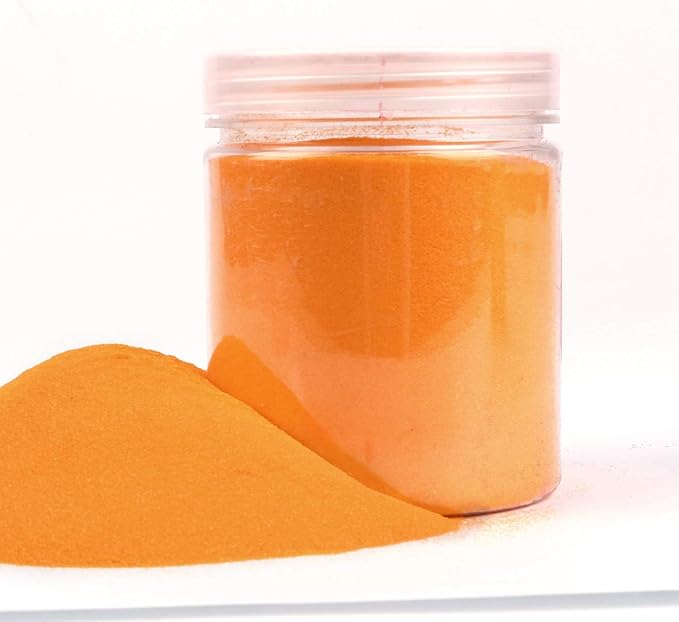 Shiny Stone Colorful Sand,Rainbow Sand,Art Sand,Colored Sand,Craft Sand,Decorative Wedding Vibrant Sand, 250g/0.55lb/8.81oz for Wedding Succulent Terrarium Vase (Orange)