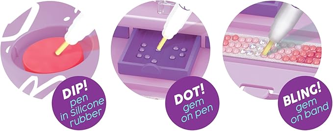 DIY Gem Friendship Bracelet, 8 Band Deluxe Studio - Arts & Craft Activity for Ages 7 and Up