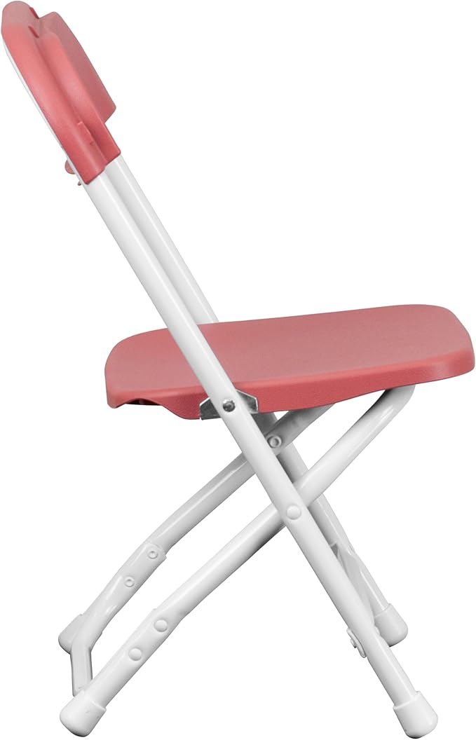 Flash Furniture 2 Pack Kids Burgundy Plastic Folding Chair
